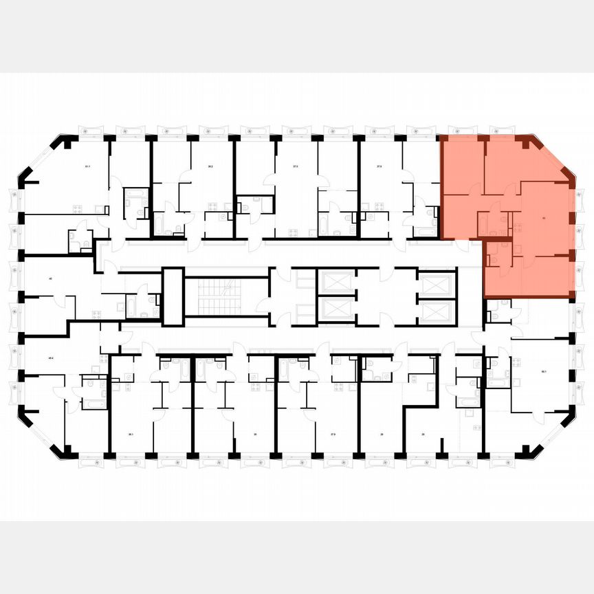 3-к. квартира, 80 м², 26/32 эт.