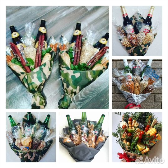 Мужские букеты съедобные