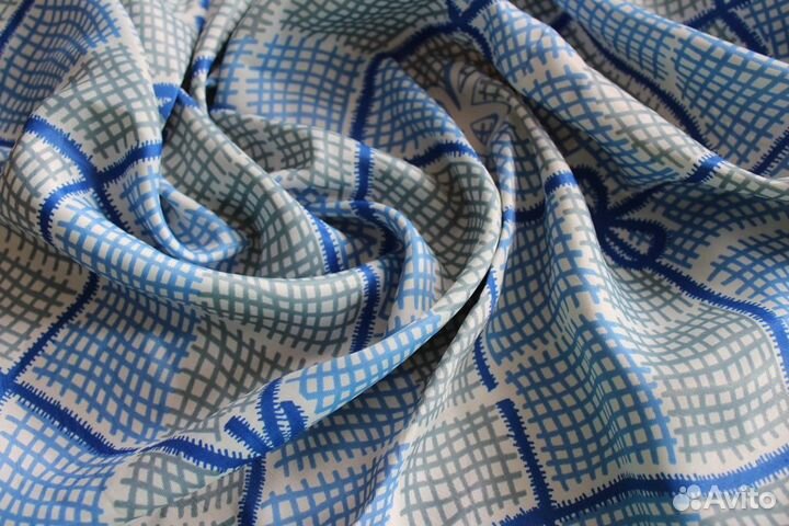 Отрез ткани СССР искусственный шелк