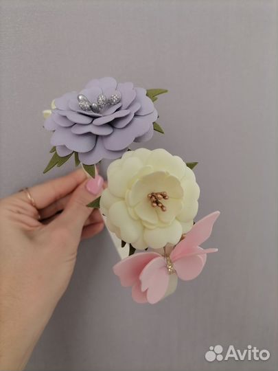 Ободочки с цветами