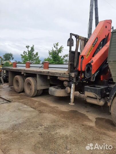 Кран борт камаз