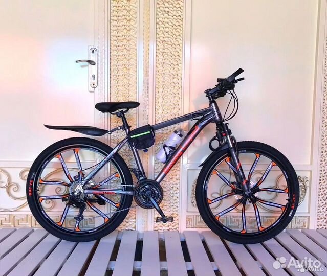 Горный велосипед с литыми Серый