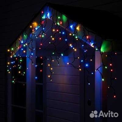 Гирлянда бахрома уличная каучук 3х0.6, led