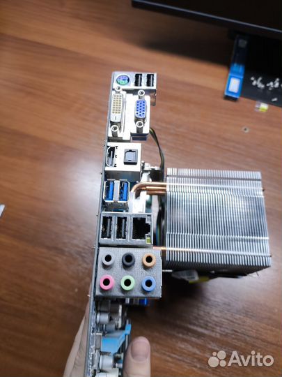 Комплект материнка+проц+оперативка+охлад