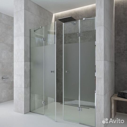 Душевые стеклянные перегородки