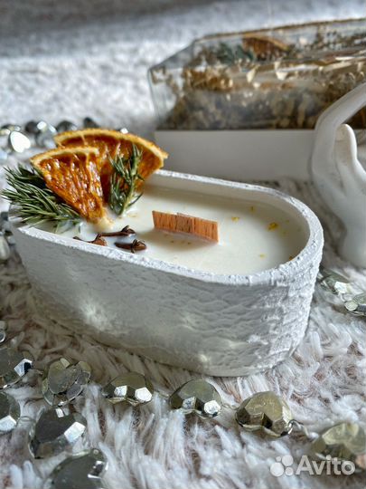 Ароматическая свеча ручной работы