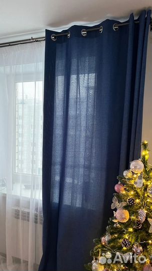 Шторы портьеры бу (2 комплекта по 2 шт)