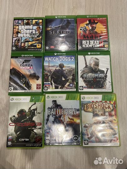 Игры на xbox One диски