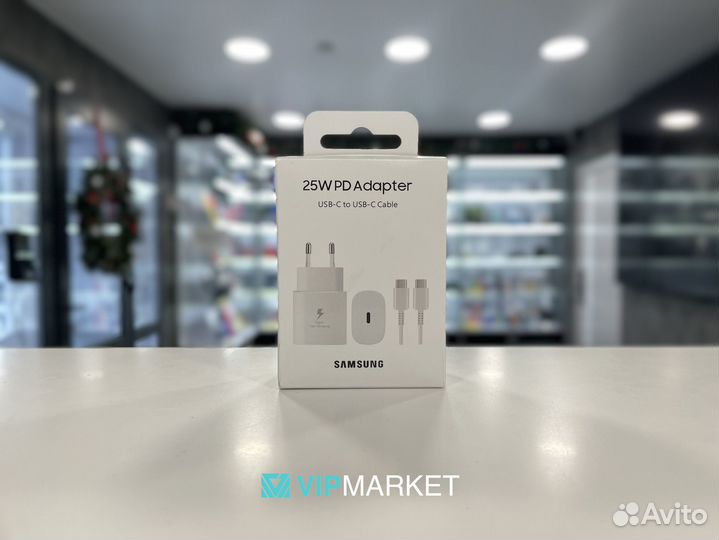 Адаптер питания Samsung 25W USB-C + кабель Type-C