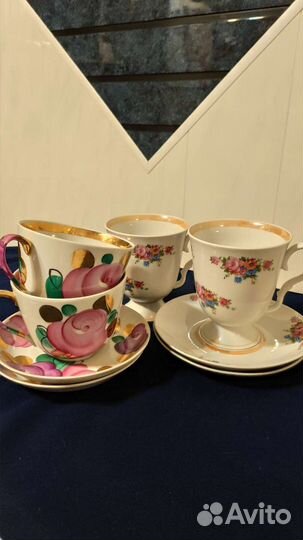 Чашка с блюдцем Дулёво цена за 1шт