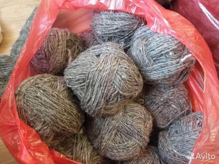 Носки шерстяные из шерсти ручной работы