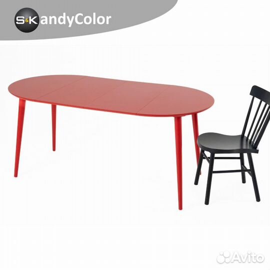 Стол обеденный раздвижной Красный110 SKandyColor