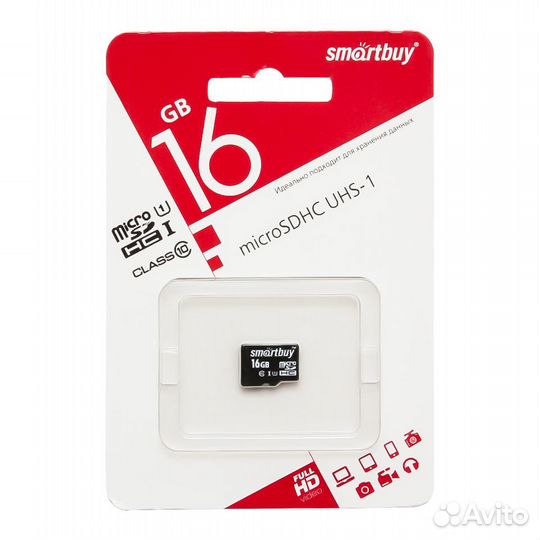 Micro-sd 16gb карта памяти Smartbuy