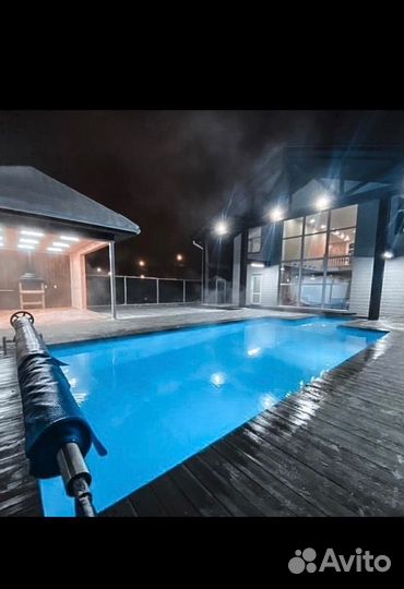 Открытый теплый бассейн,семейный отдых,сауна,баня