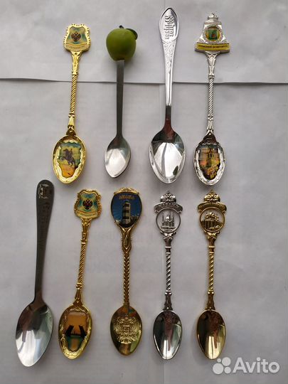 Коллекцион чайн ложки российские и вилки европейск