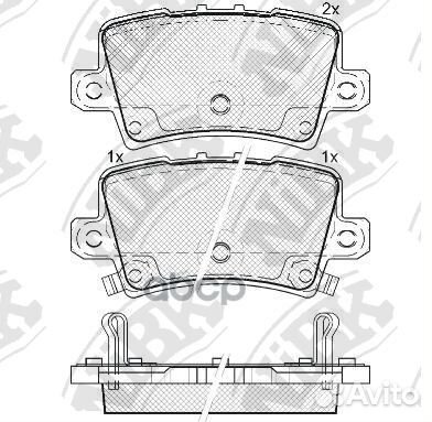 Колодки тормозные дисковые honda civic 2005 PN8