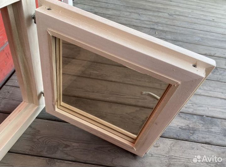 Деревянные окна для бани