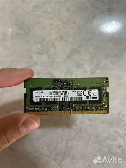 Оперативная память ddr4 8gb sodimm 2400Mhz