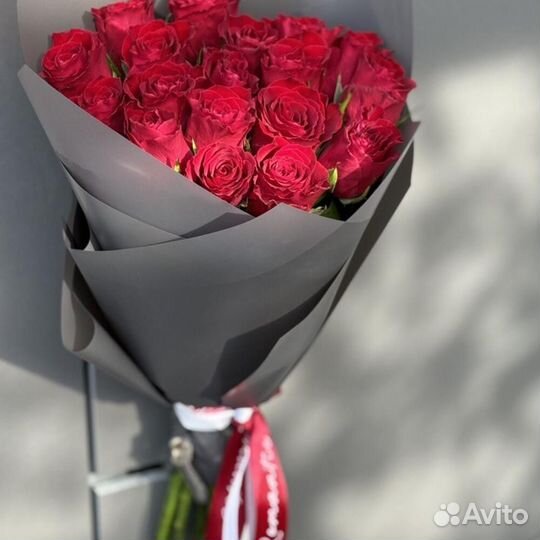 Розы красные Букет 25 51 101 роза