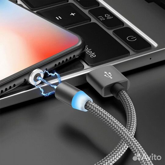 Магнитный кабель для зарядки Lightning x-cable met