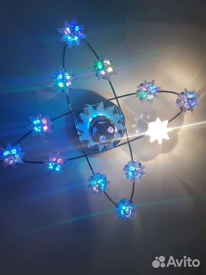 Люстра светодиодная с пультом бу