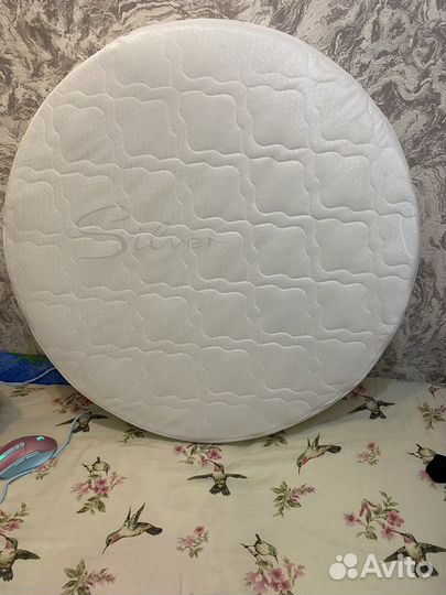 Матрас детский круглый + простыни