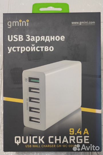 Сетевое зарядное устройство Gmini GM-WC-005QC NEW