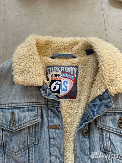 Джинсовая куртка sherpa superdry