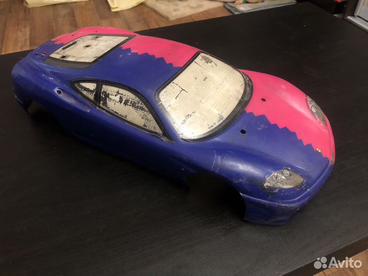 Кузов rc rally drift ferrari 360 tamiya 1:10