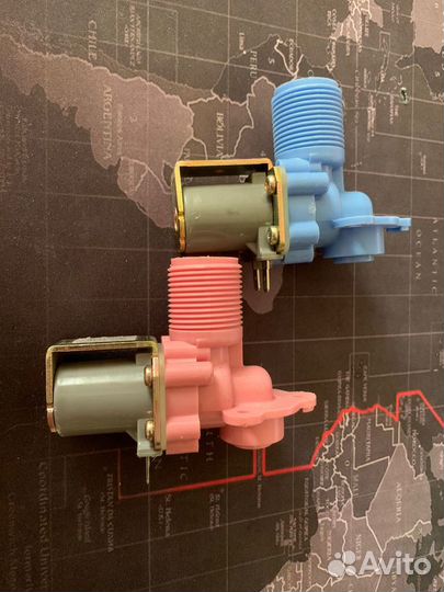 Клапан daewoo 1Wx180, розовый и голубой