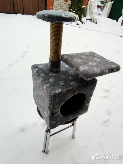 Когтеточка 110см,лотки,домики для животных