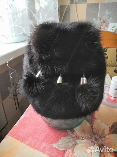 Шапка норковая женская