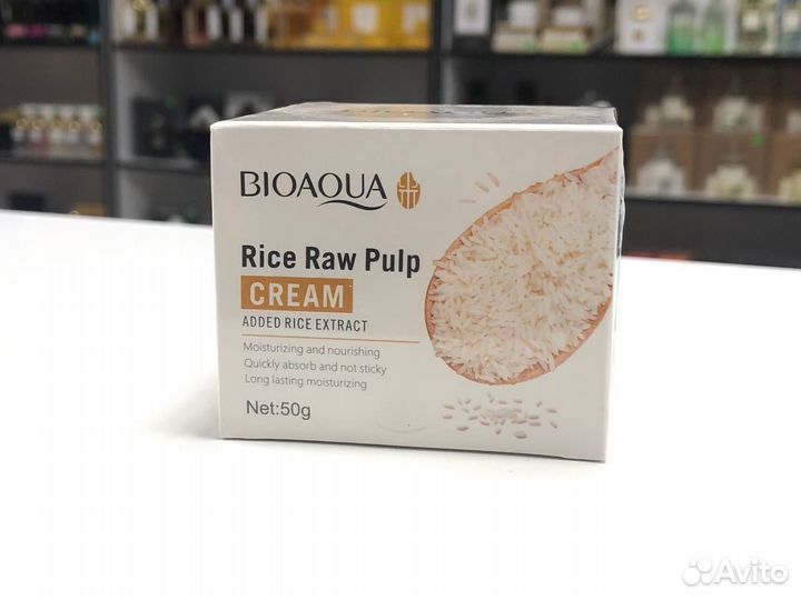 Крем для лица Rice Raw Pulp Bioaqua 50г
