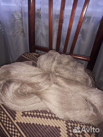 Льняные нитки, серого цвета