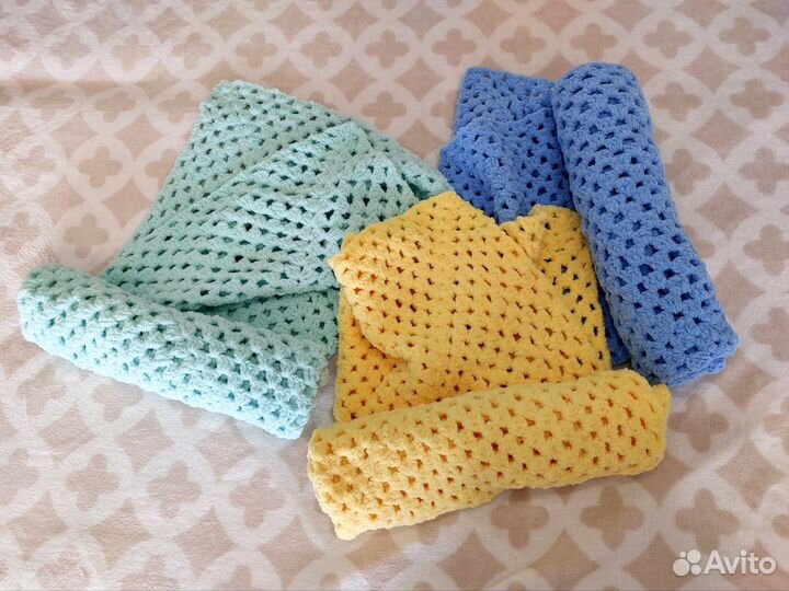 Плед детский вязаный