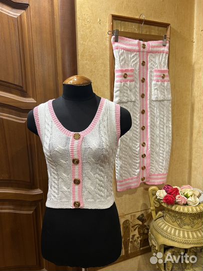 Balmain юбка и топ