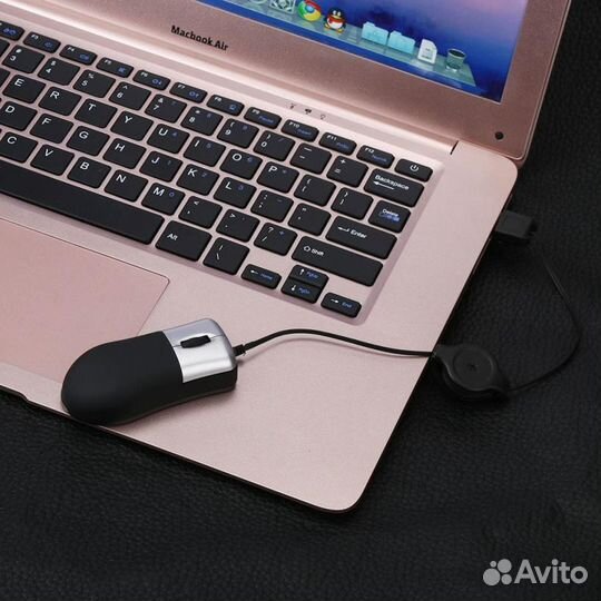 Мышь миниатюрная проводная USB