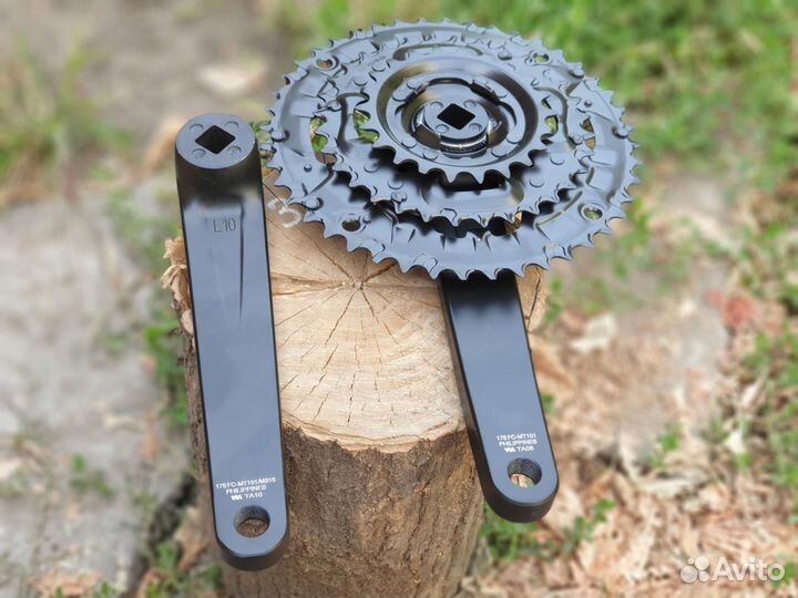 Шатуны Shimano 9 скоростей квадрат 44/32/22Т 175мм