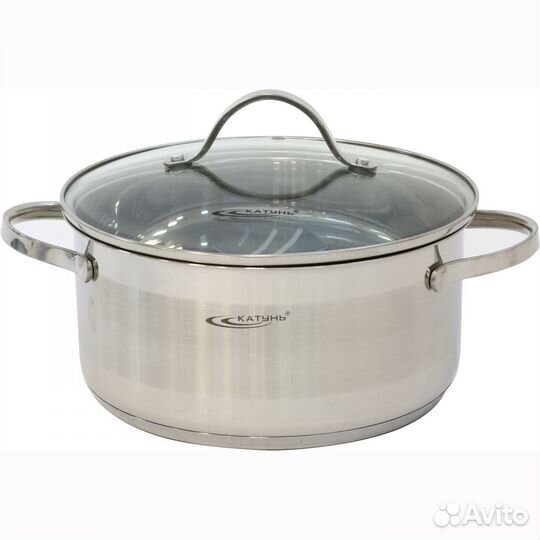 Кастрюля нерж. альта 5,2л Катунь