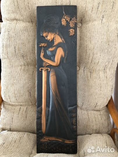 Чеканка медная СССР Царица Тамара