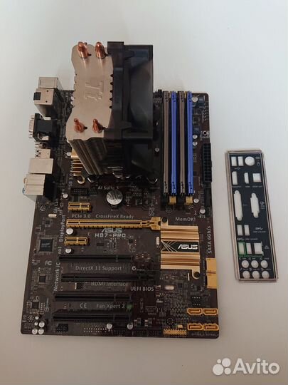 Intel 4770k + asus H87Pro oзу16gb+ кулер