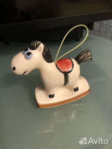 Елочная игрушка, лошадка