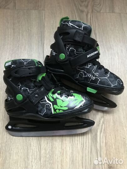 Коньки детские раздвижные 31-36