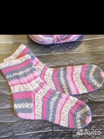 Носки вязаные детские и взрослые