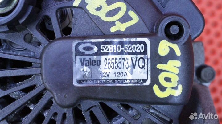 Генератор Nissan Teana CBA-J31 VQ23DE 52810-52020