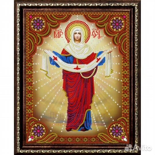 Алмазная мозаика 27x33 Изображение иконы Покров Пр