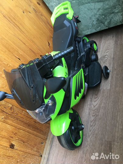 Детский электрический мотоцикл + велосипед