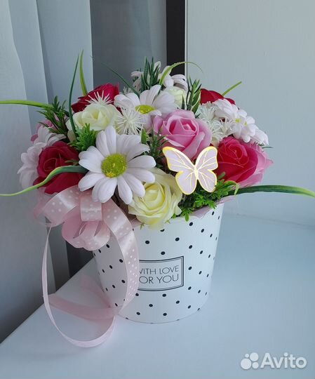 Букет из мыльных цветов