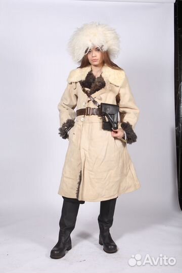 Шлем мабута арктика из натурального меха