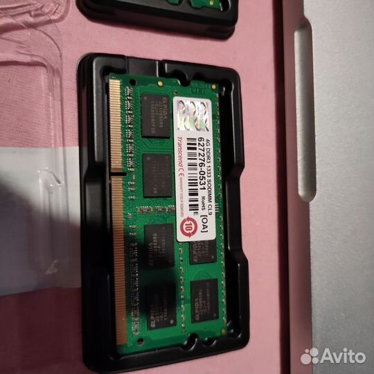 Transcend ddr3 so-dimm 4gb (комплект 2 шт.)